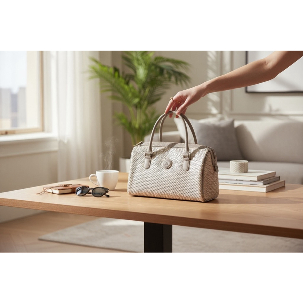 Liz Claiborne Geometric Satchel Bag